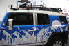 Toyota FJ Cruiser TRD Truck Vinyl Decal Graphics Custom Silver Door Pillars Design 