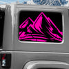 Jeep Wrangler JK (2007-2017) 4-Door Rear Window Wrap Custom Vinyl Decal Kit - MOUNTAINS