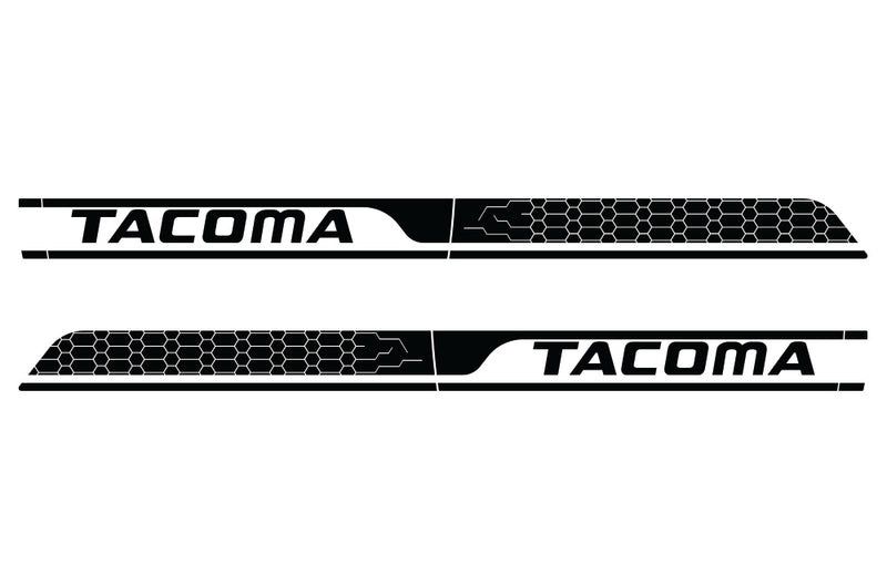 Toyota Tacoma TRD Truck Vinyl Decal Graphics Custom Black Stripe Design 