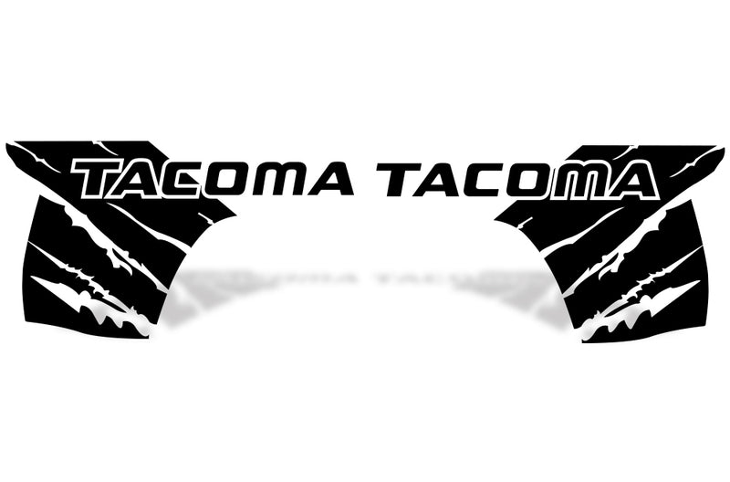 Toyota Tacoma TRD Truck Vinyl Decal Graphics Custom Black Design 