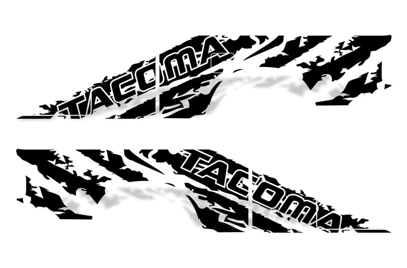 Toyota Tacoma TRD Truck Vinyl Decal Graphics Custom Black Design 