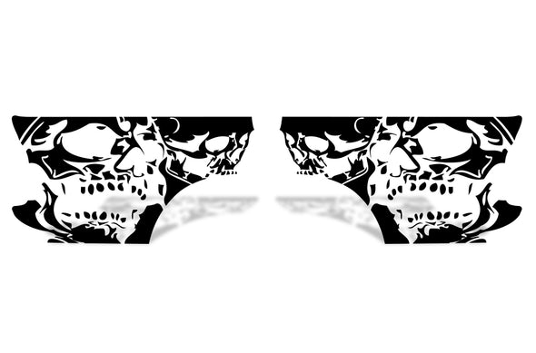 Toyota Tacoma TRD Truck Vinyl Decal Graphics Custom Black White Skull Design 