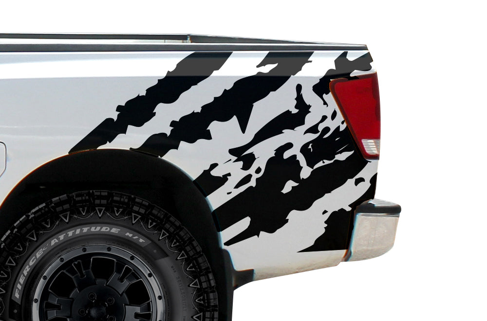 Nissan Titan (2004-2013) Custom Decal Vinyl Wrap Kit - RIPPED – Factory ...